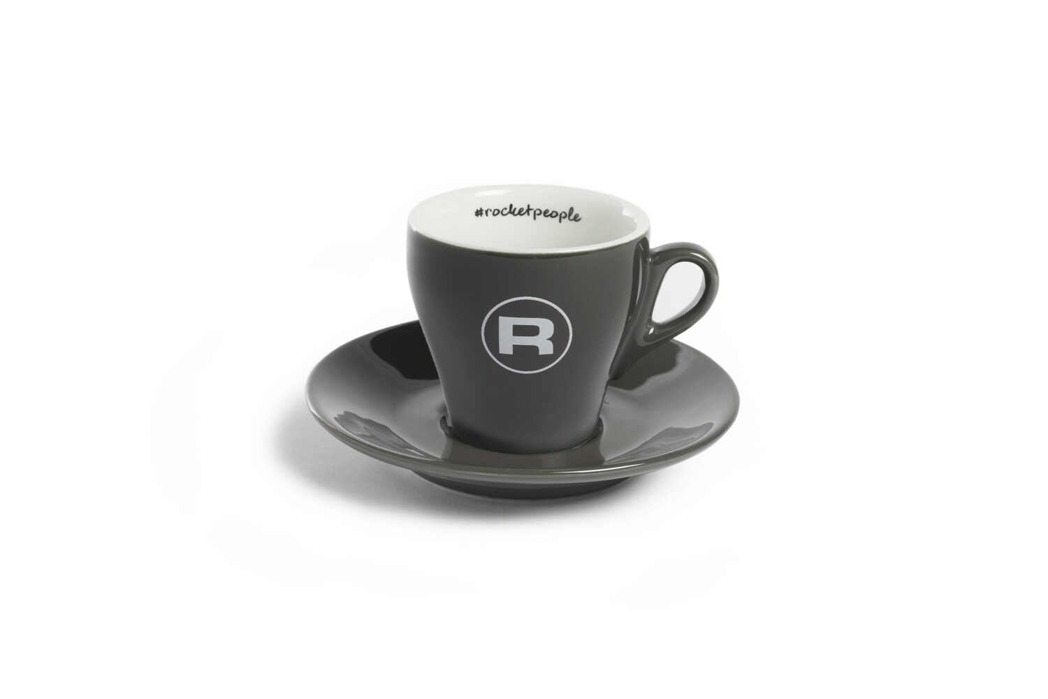 Rocket - Tazas de Flat White Gris