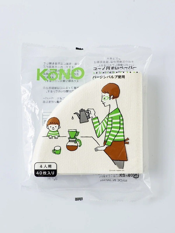 Filtro de Papel KONO #4 40 unidades blanco