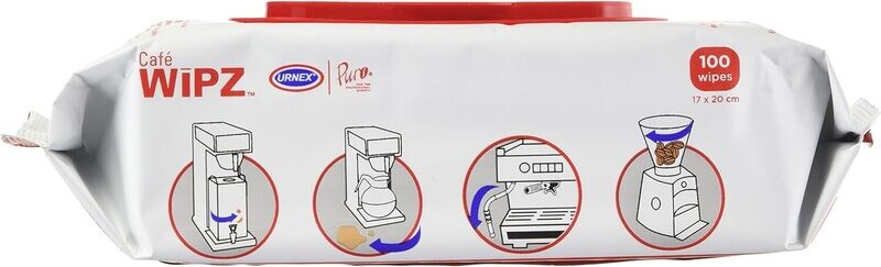 Urnex Café Wipz – Bolsa de 100 toallas