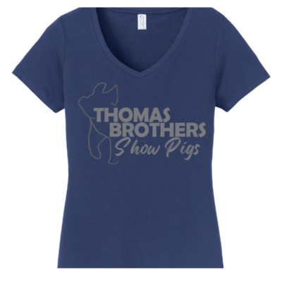 Ladies Tee Shirt Navy