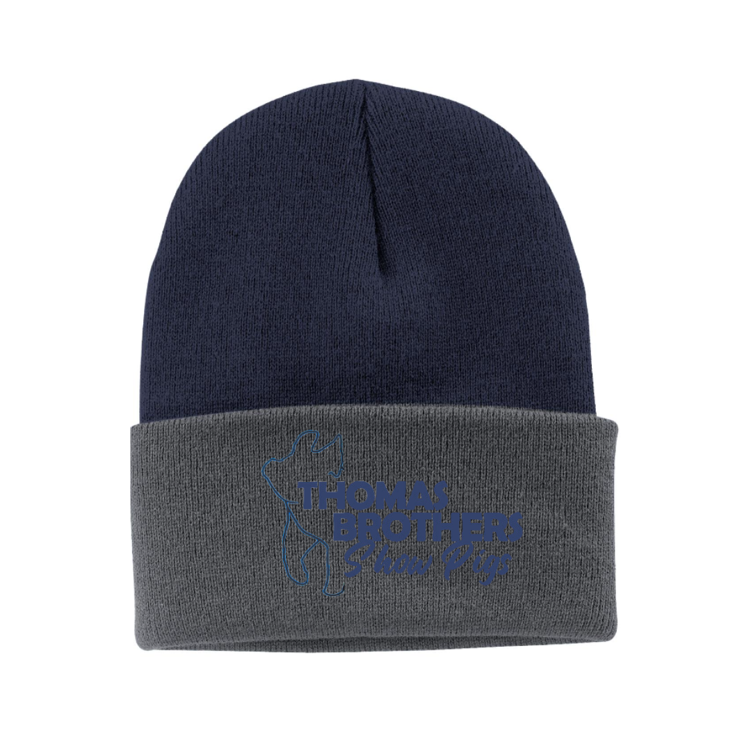 Sock Hat Navy/Grey