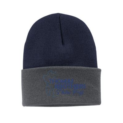 Sock Hat Navy/Grey