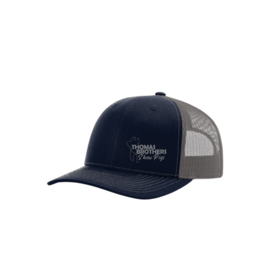 Hat Navy and Charcoal with Small Logo