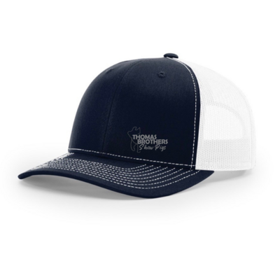 Hat Navy and White with Small Logo