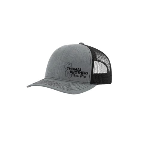 Hat Grey and Black with Small Logo