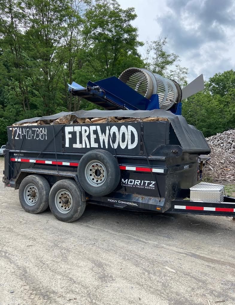 2 FULL CORDS OF SEASONED &amp; TUMBLED FIREWOOD