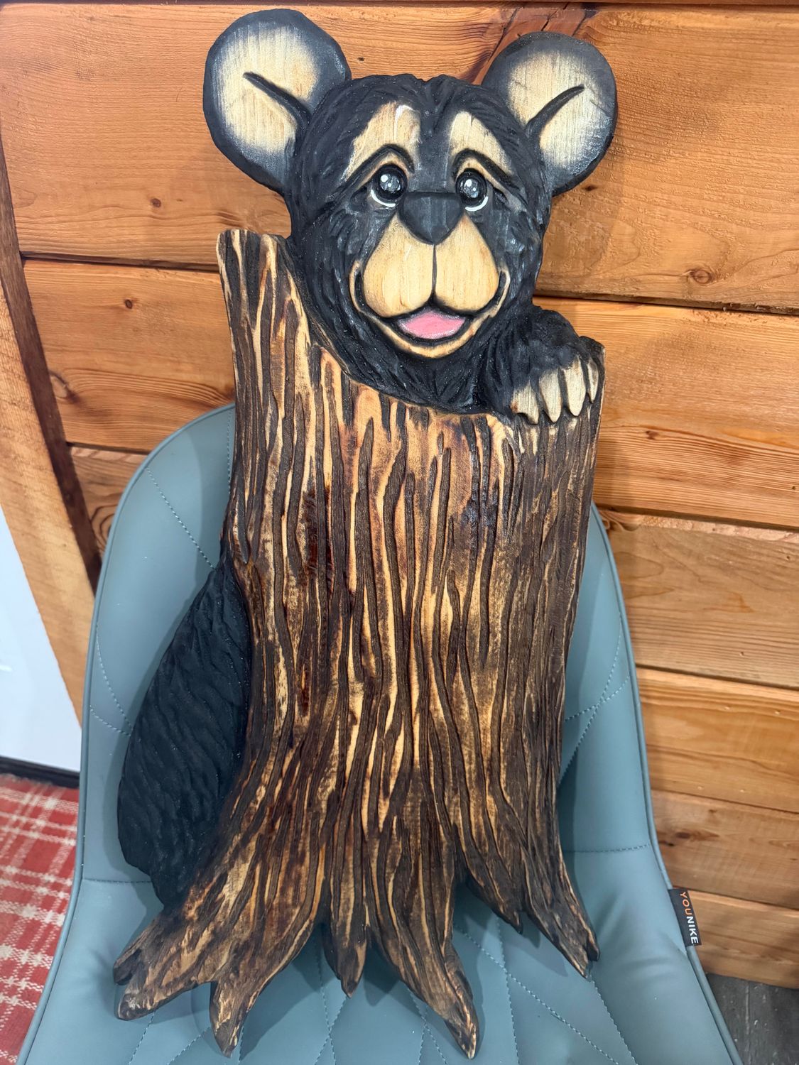 Chain Saw Wooden Bear