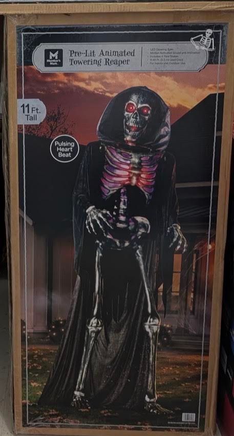 TOWERING REAPER PRE-LIT 11 FEET TALL