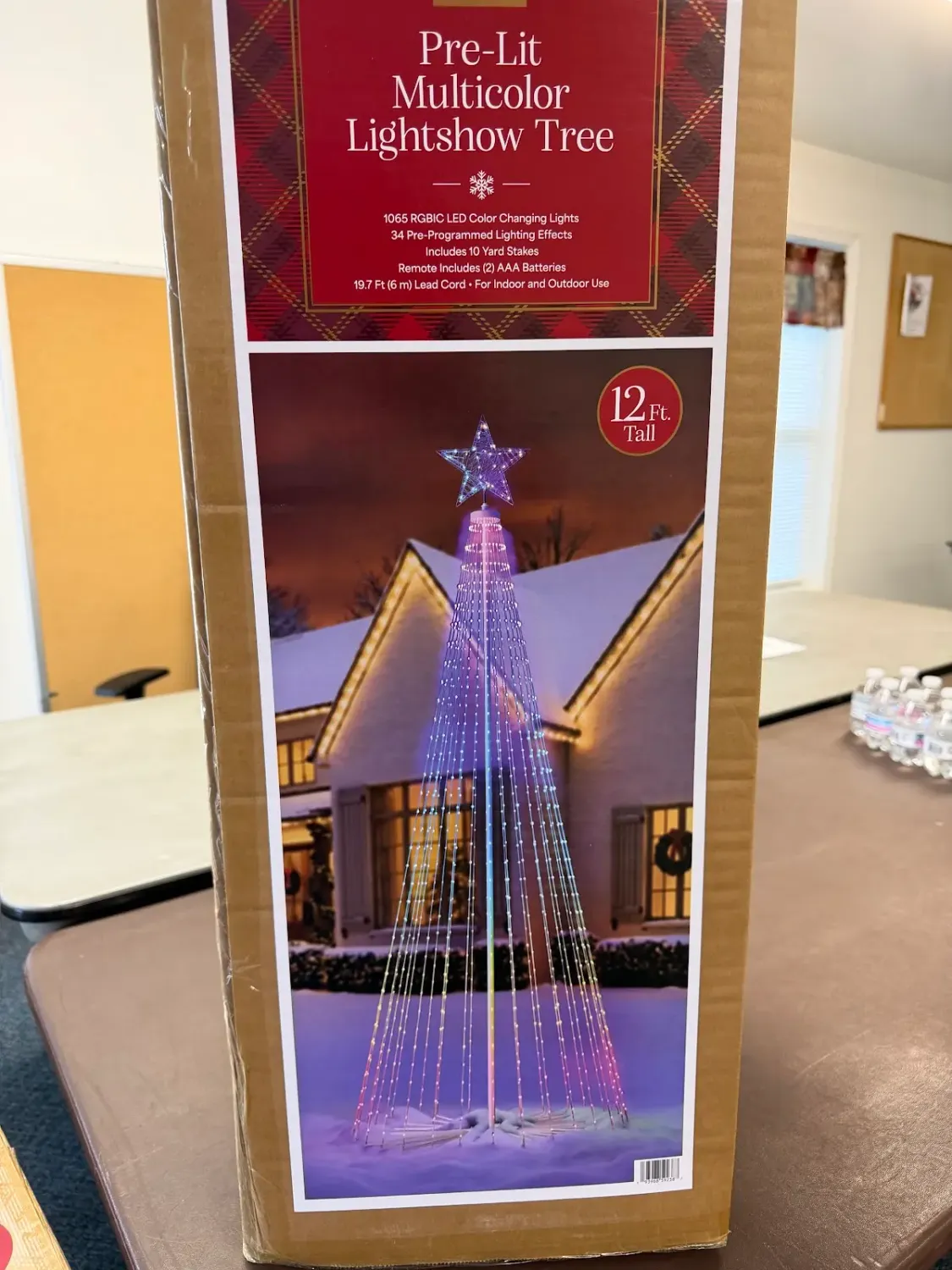 12FT PRE-LIT MULTI COLOR LIGHTSHOW TREE