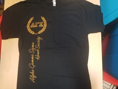 Black and Gold AGS Shield T-shirt