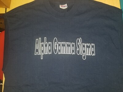 Navy Blue Silkscreen Block T-shirt