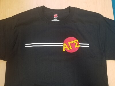 AGS Red Circle Logo Cotton T-Shirt