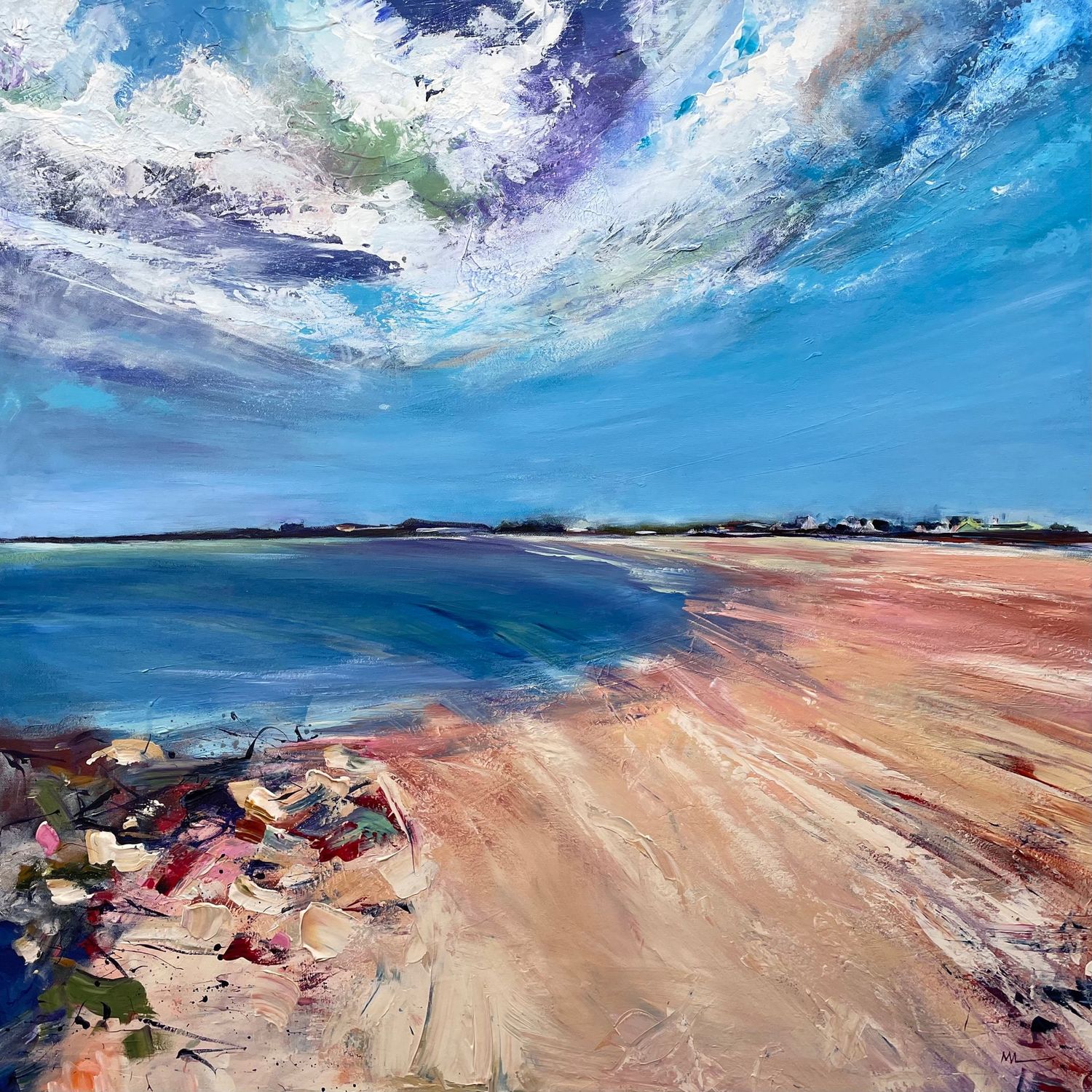 'On the Beach at Trearddur'