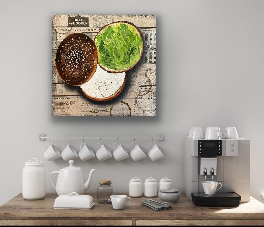 'Bagel cream cheese and Avocado'
