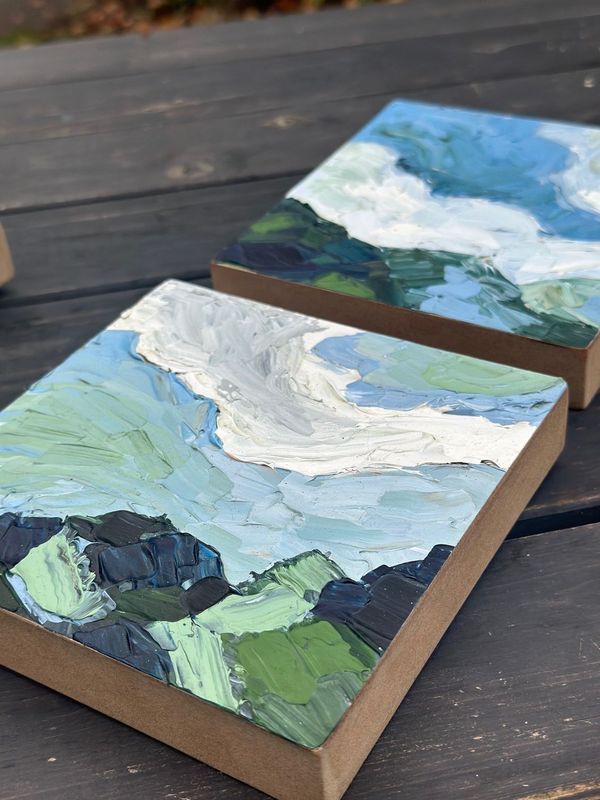 'Dance of White and Blues'  & 'Beneath the Boundless Blue'