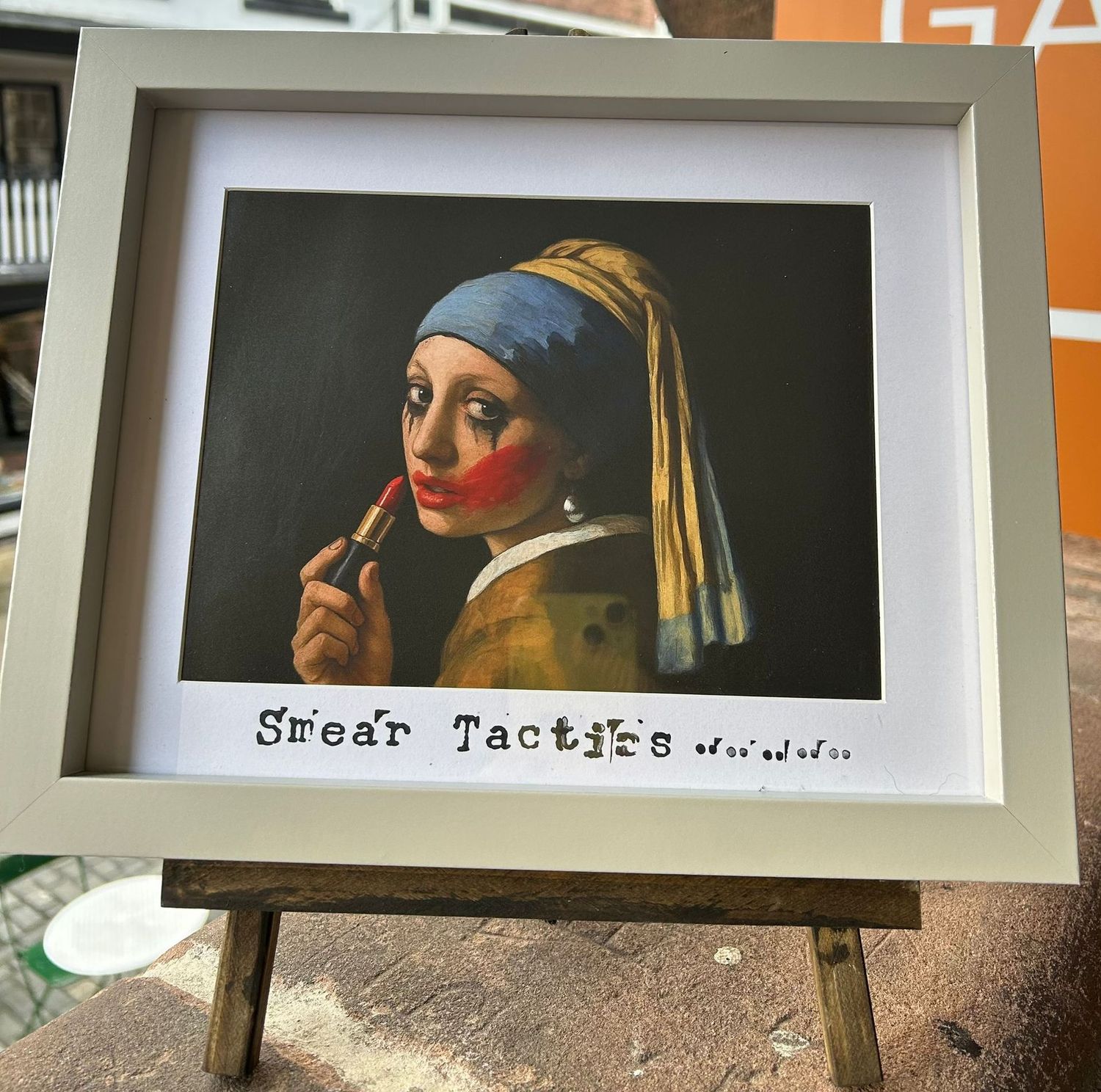 Quirky embellished framed print Quirky embellished framed print