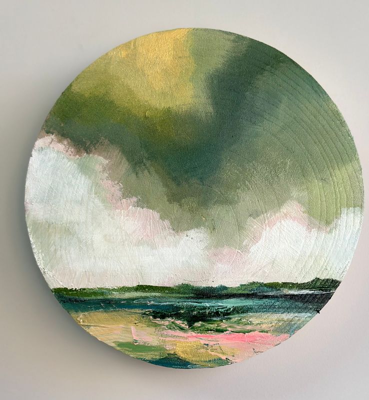 'Blush at low tide' - Study of View to Beaumaris - Anglesey