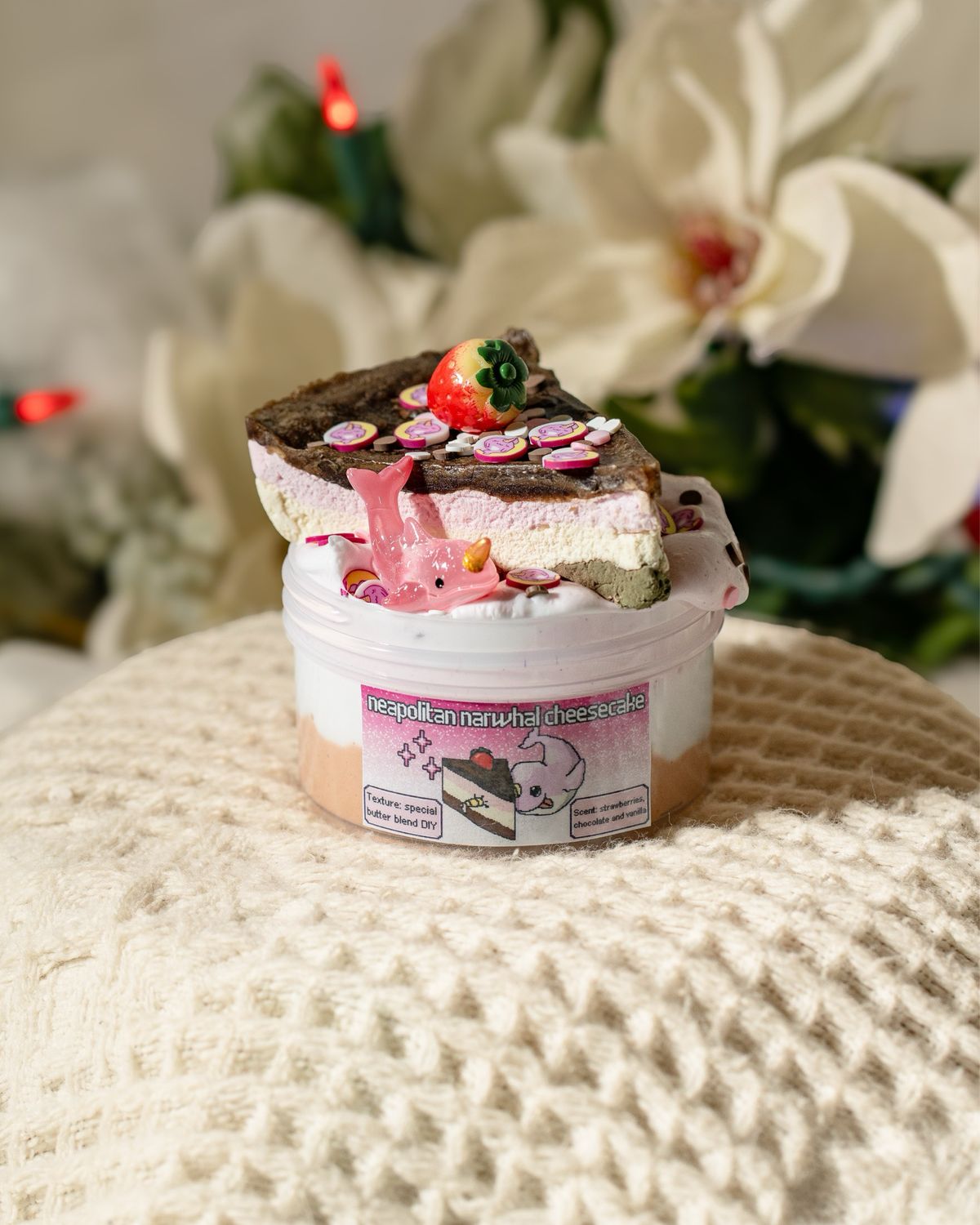 Neapolitan Narwhal Cheesecake