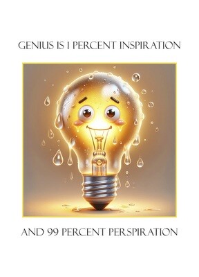 Genius is 1% Inspiration and 99% Perspiration