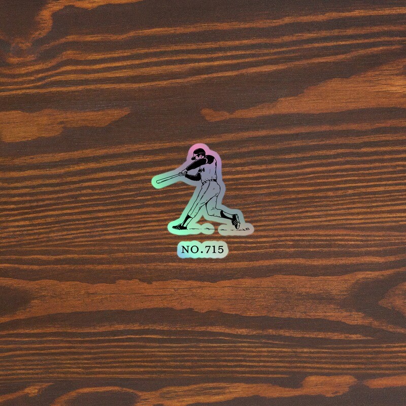 Hank Aaron Holographic sticker