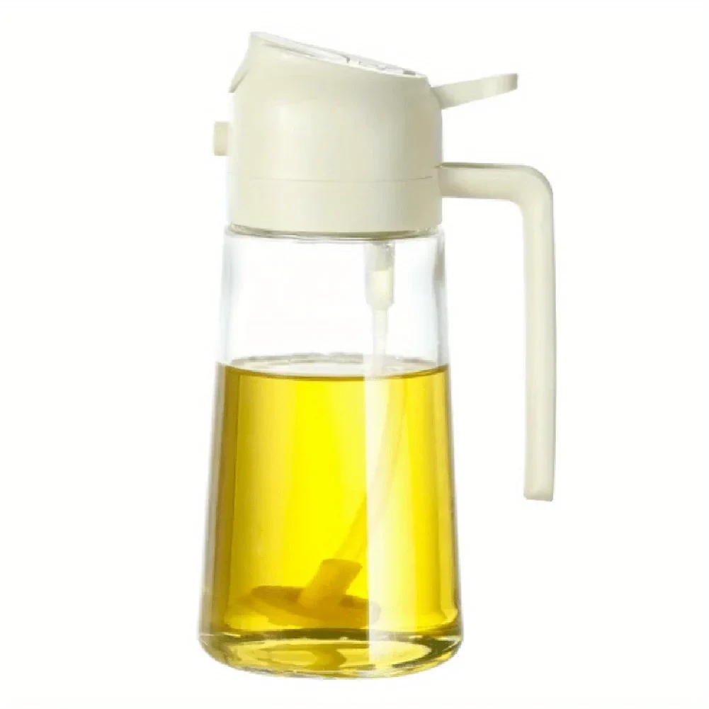 2in1 500ml Glass Spray Oil Sprayer Bottle Spray Oil Dispenser