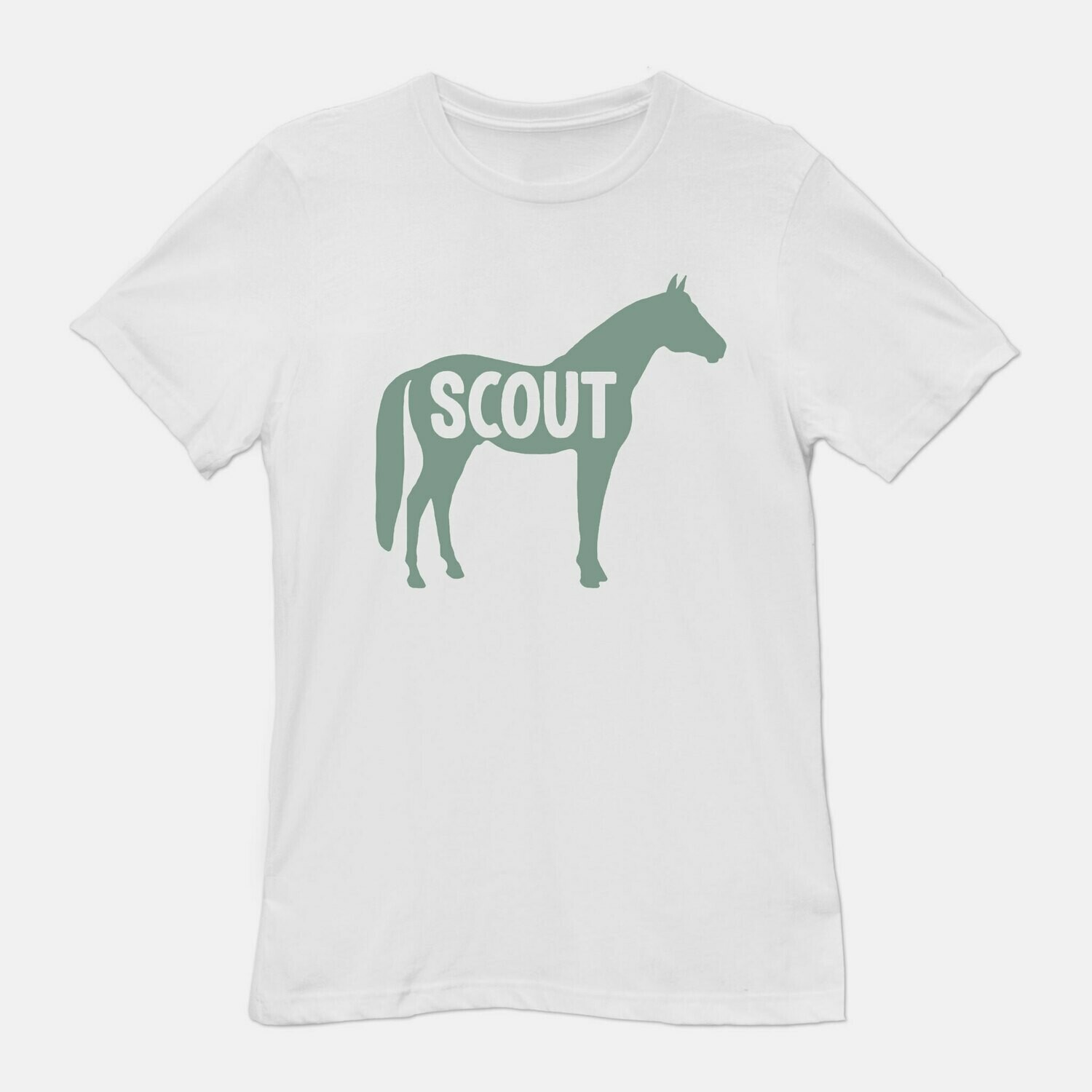 Custom Name Horse White T-shirt tee