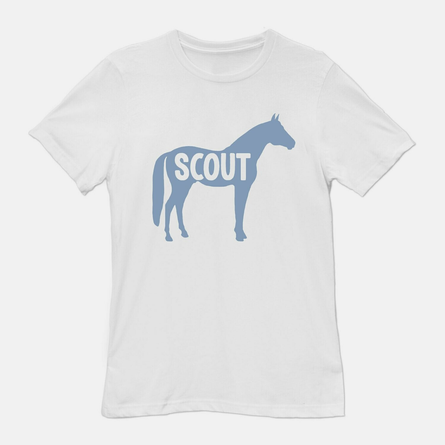 Kids Custom Name Horse White T-shirt tee
