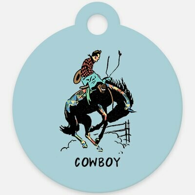 Cowboy Rodeo Horse ID Tag Halter Tag Bridle Tag Saddle Tag