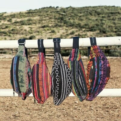 Serape Tribal Riding Waist Bags - 5 Styles