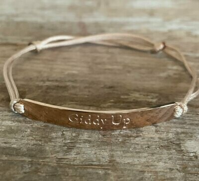 Rose Gold Giddy Up Barn friendship Bracelet Rose Gold Giddy Up Barn friendship Bracelet