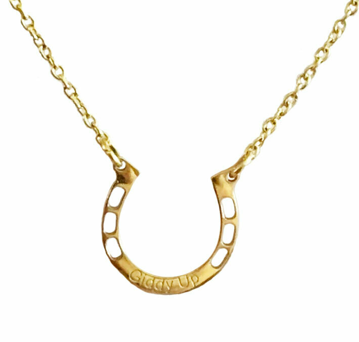 Giddy Up Horseshoe Necklace