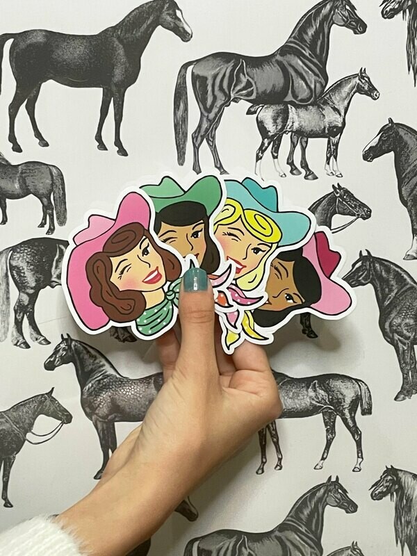 Cowgirl Stickers