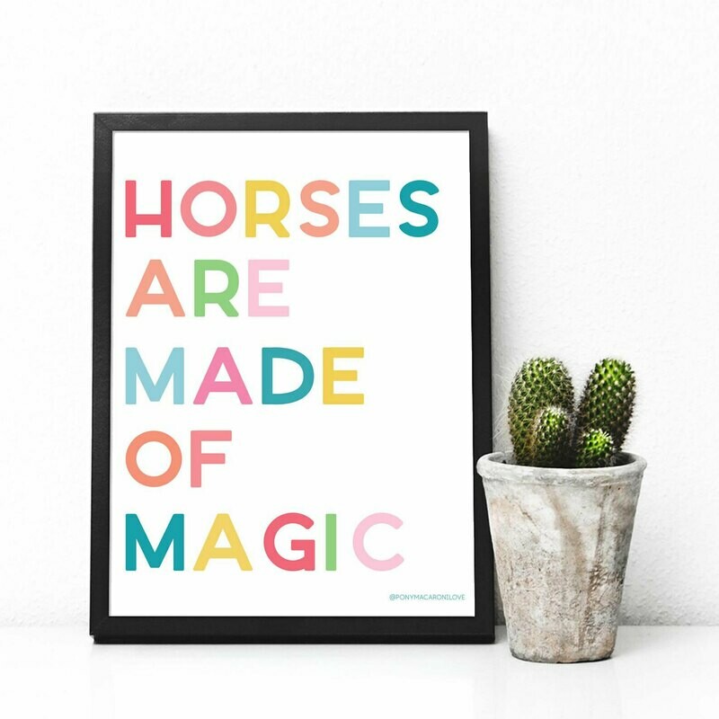 Horses Are Made of Magic Digital Download 8x10 print