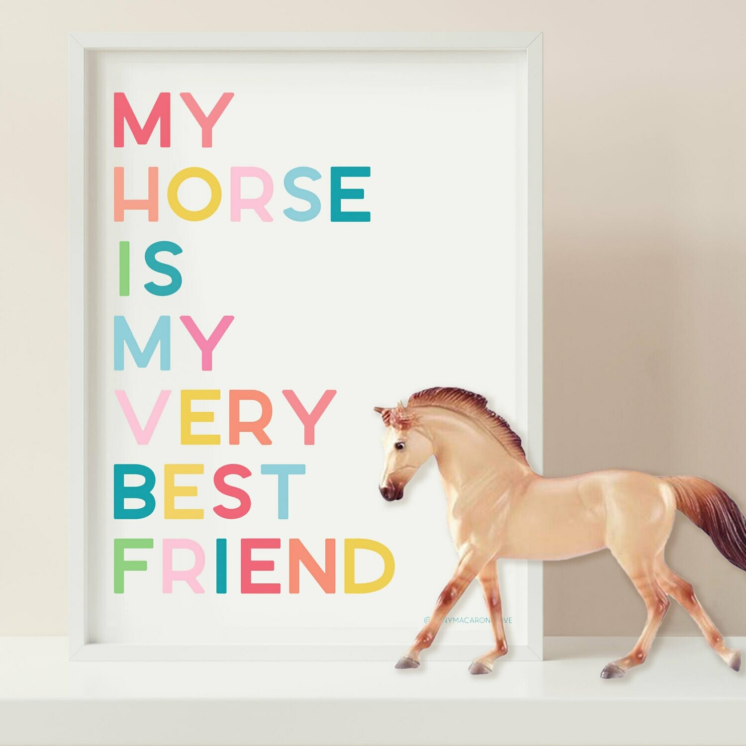 My Horse is my very best Friend Digital Download 8x10 print