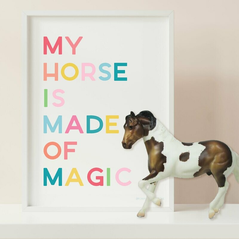My Horse is Made of Magic Digital Download 8x10 print