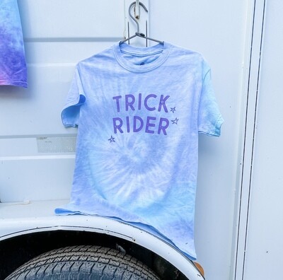 Trick Rider Tie dye Tee in Ocean Trick Rider Tie dye Tee in Ocean
