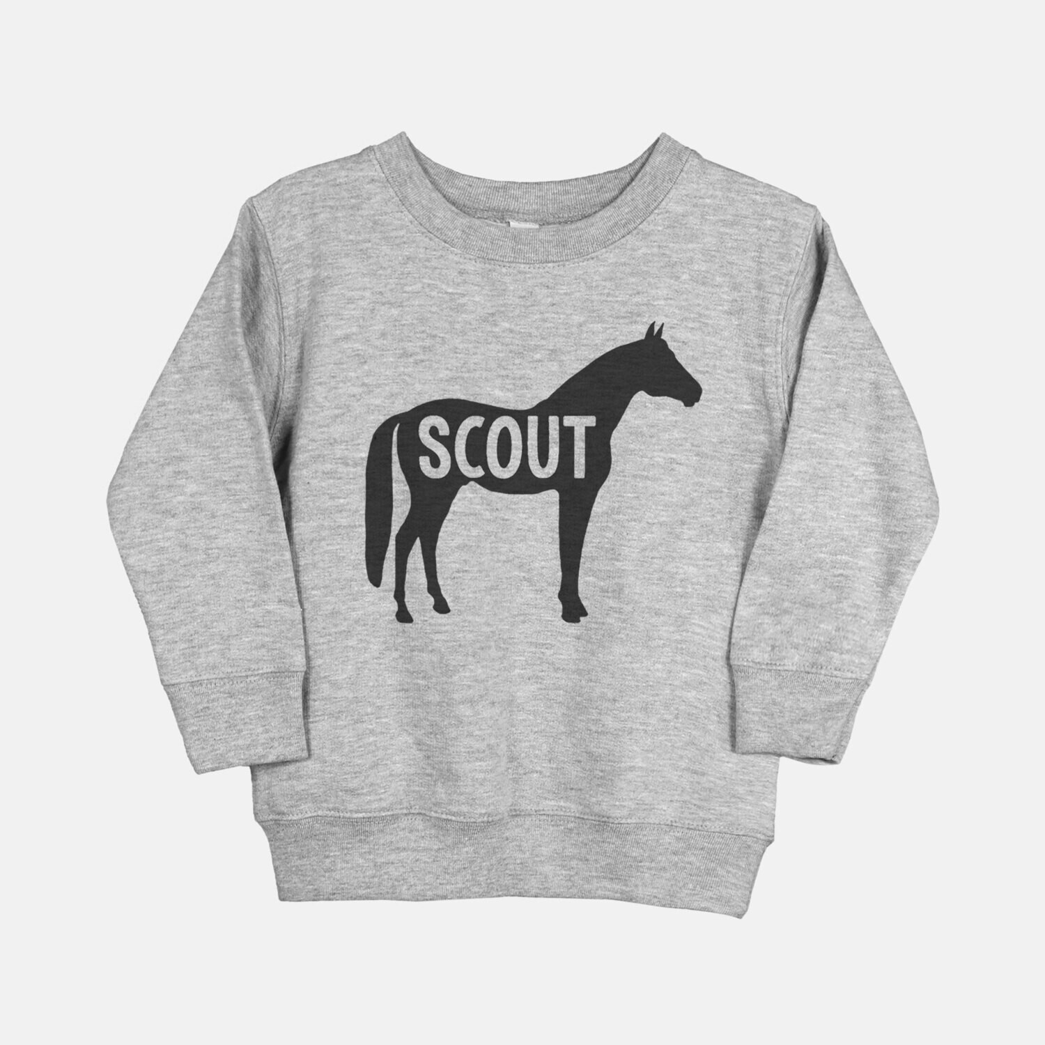 Youth Toddler Horse Name Crew Neck Sweatshirt