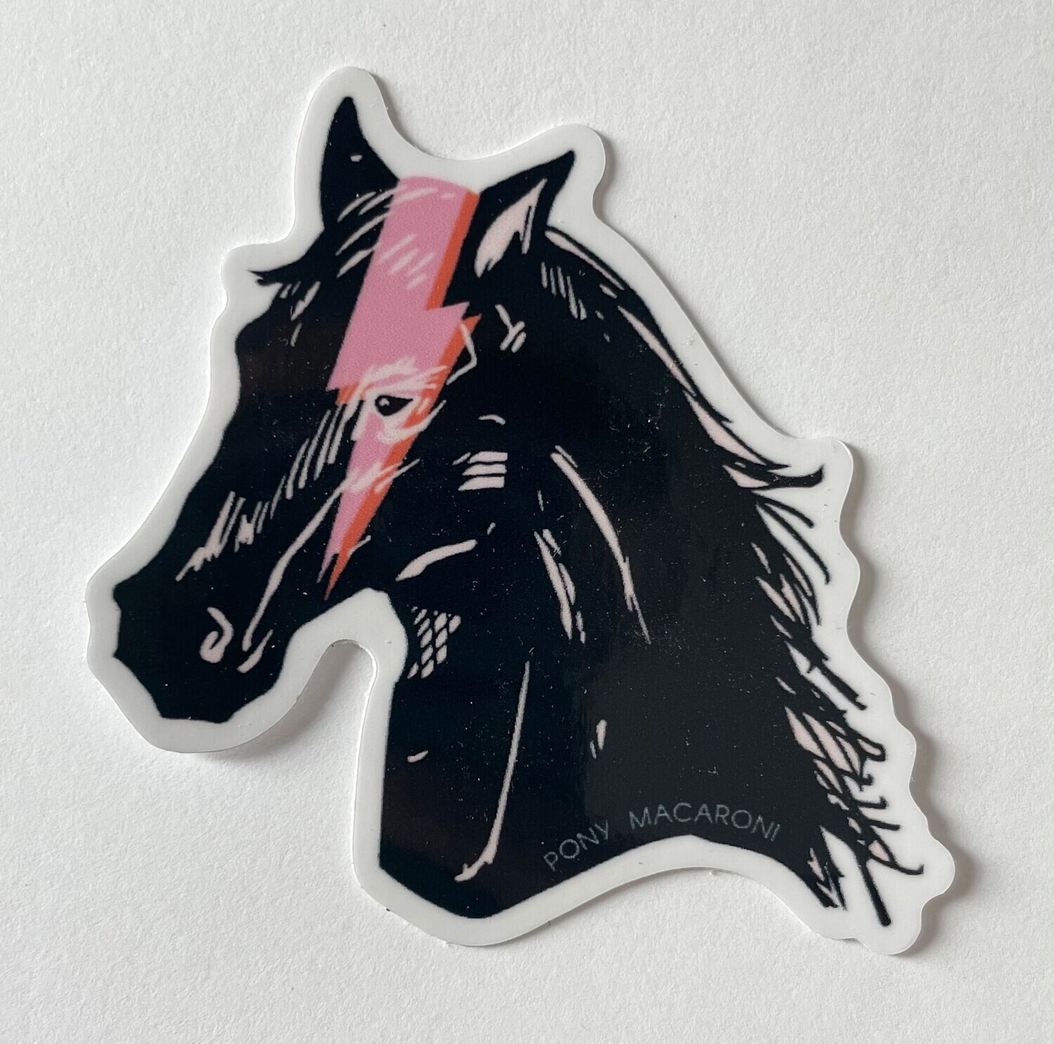 Pony Macaroni Rock Star Horse Sticker