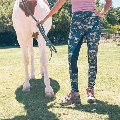 Camo Paint Splash Rockstar Schooling Tights Camo Paint Splash Rockstar Schooling Tights