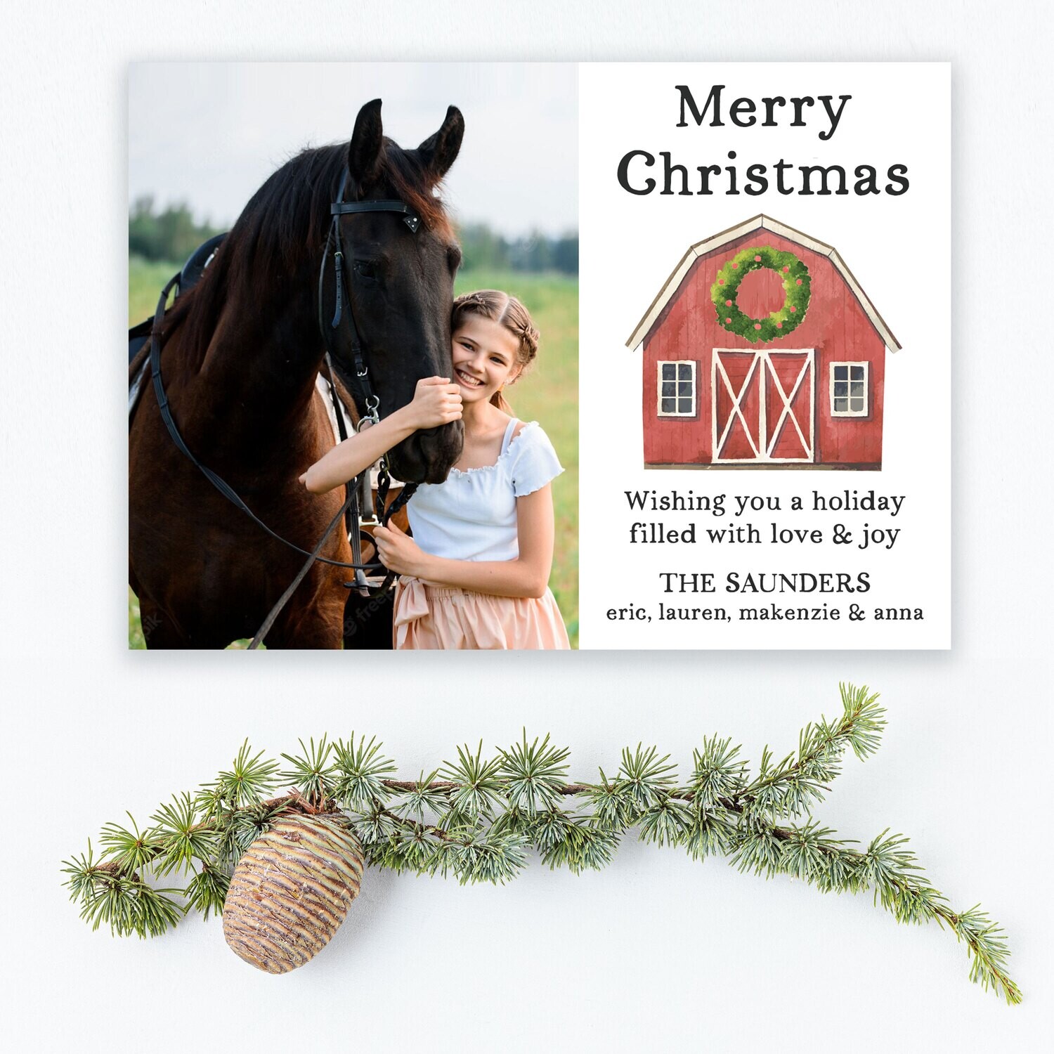 Holiday Barn Photo Cards