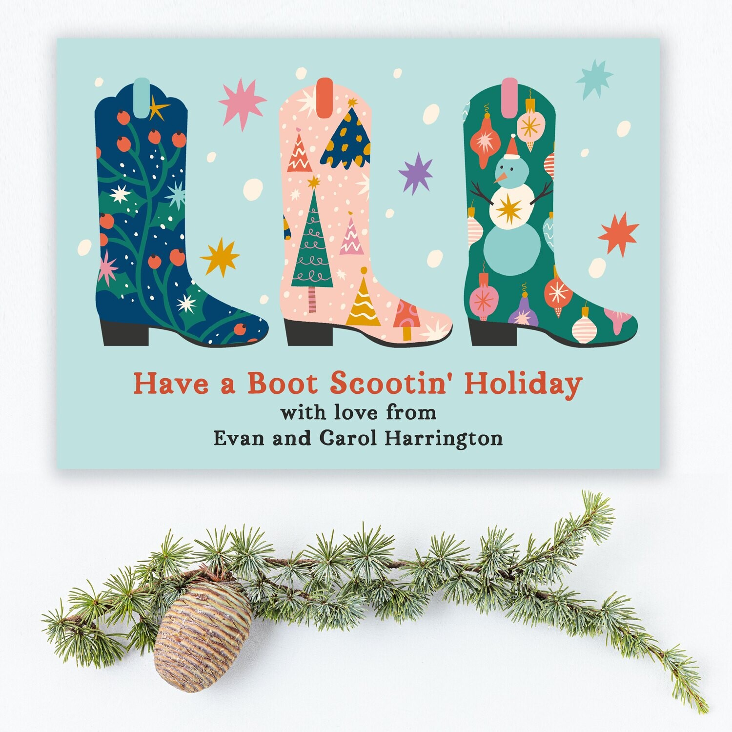 Boot Scootin' Holiday Cards