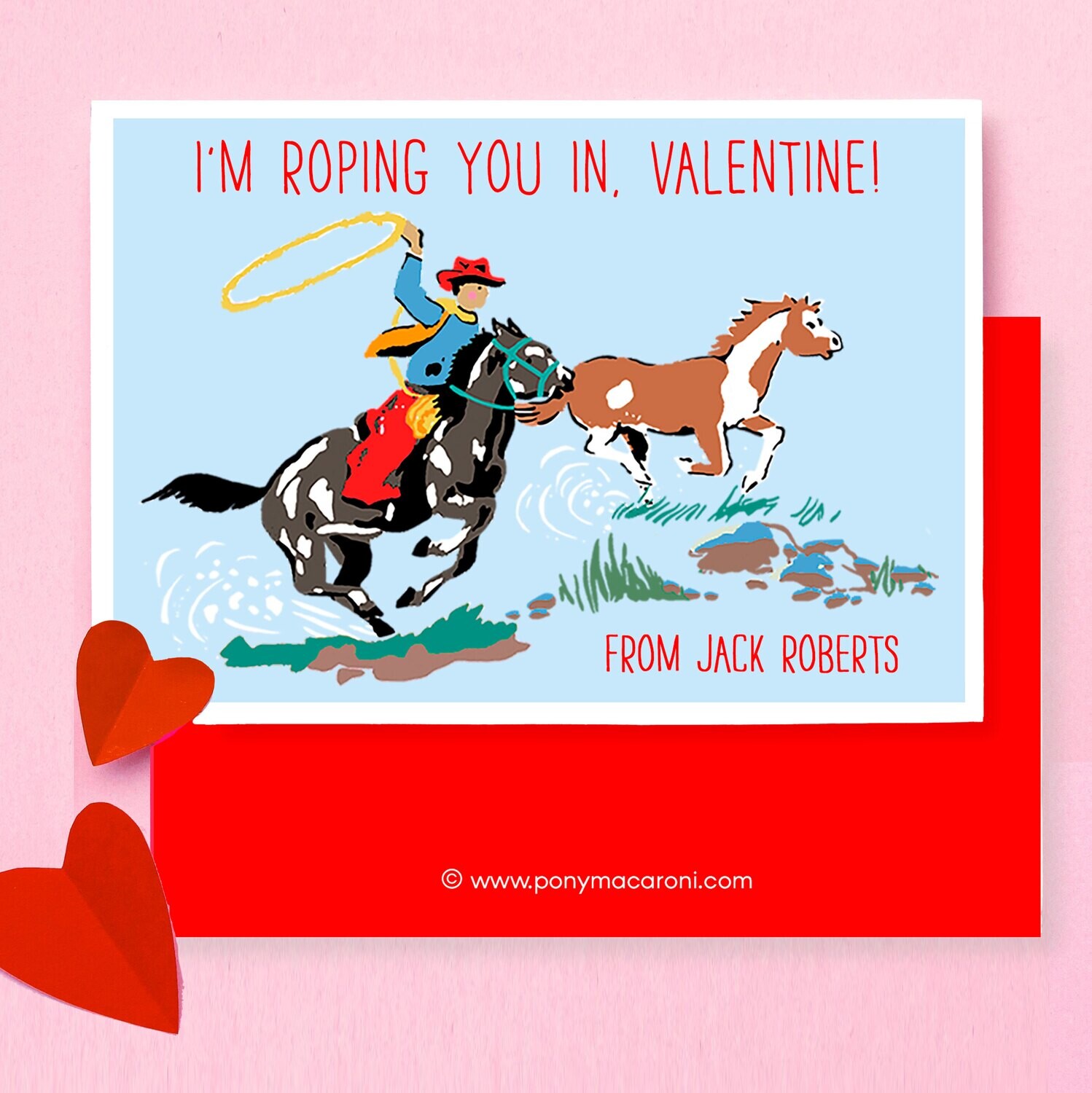 Cowboy Valentine Exchange Cards Classroom Equestrian cards