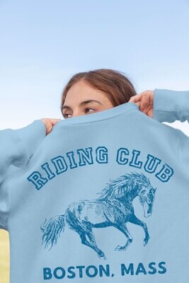 CUSTOM Riding Club Sweatshirt with your City/Barn Name