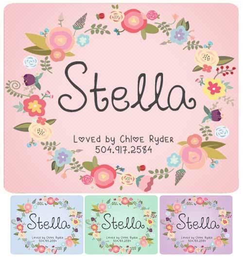 Custom Wreath Stall Name Plate