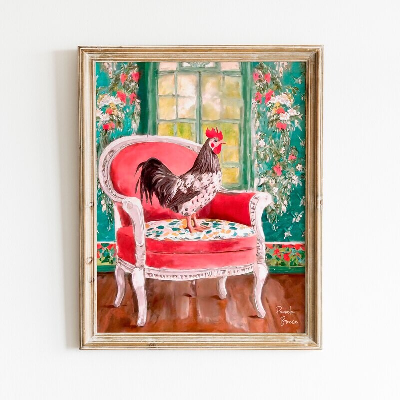 Rooster on a Chair