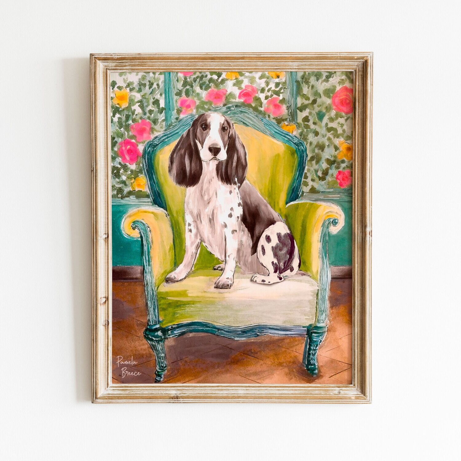 Hound Dog on a Chair