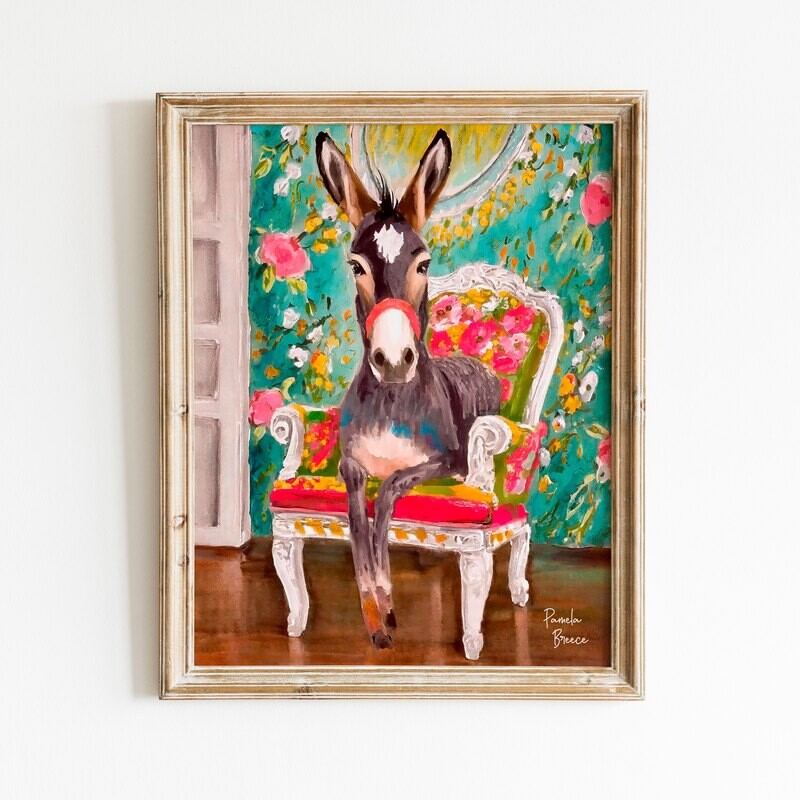 Donkey on a Chair