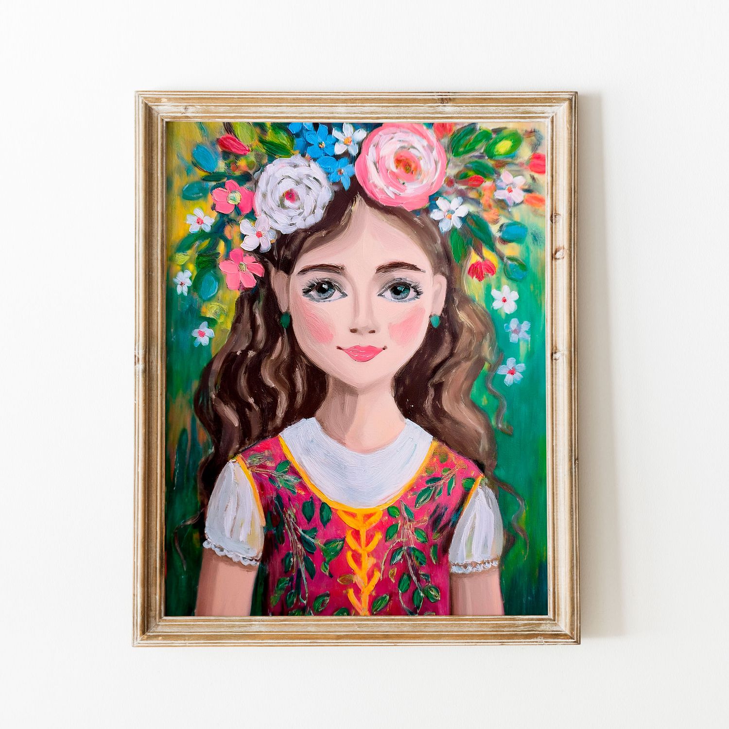 Girl with Flower Crown I