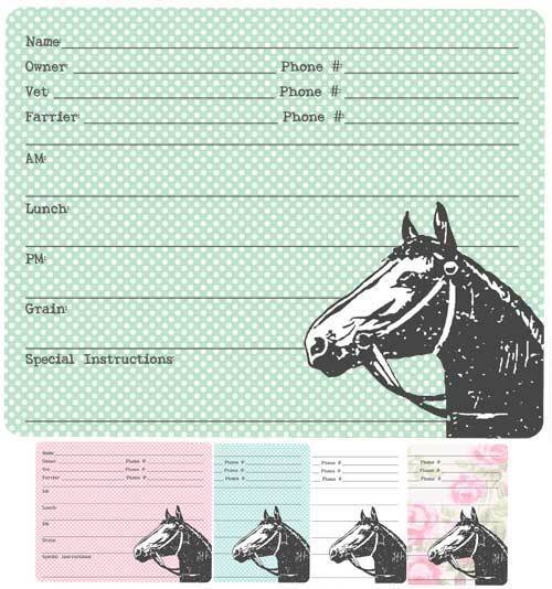 Lucky Horse Head Stall Sign