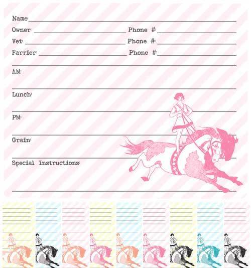 Circus Girl Stall Sign